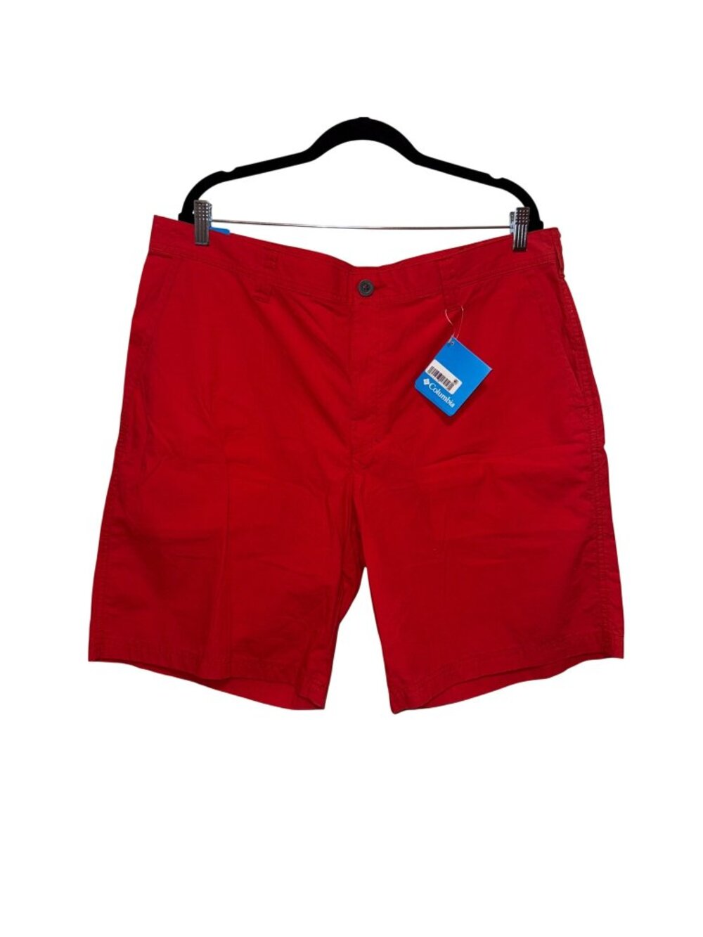 Columbia Mens Modern Classic Red Shorts Size 40 Cotton Blend Lightweight NWT